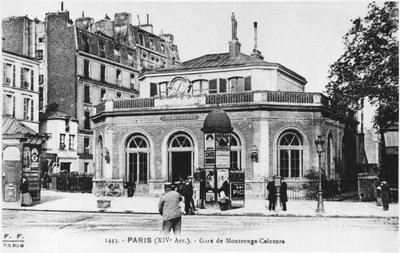 Postcard depicting the Montrouge station, Paris, c.1900 by French Photographer